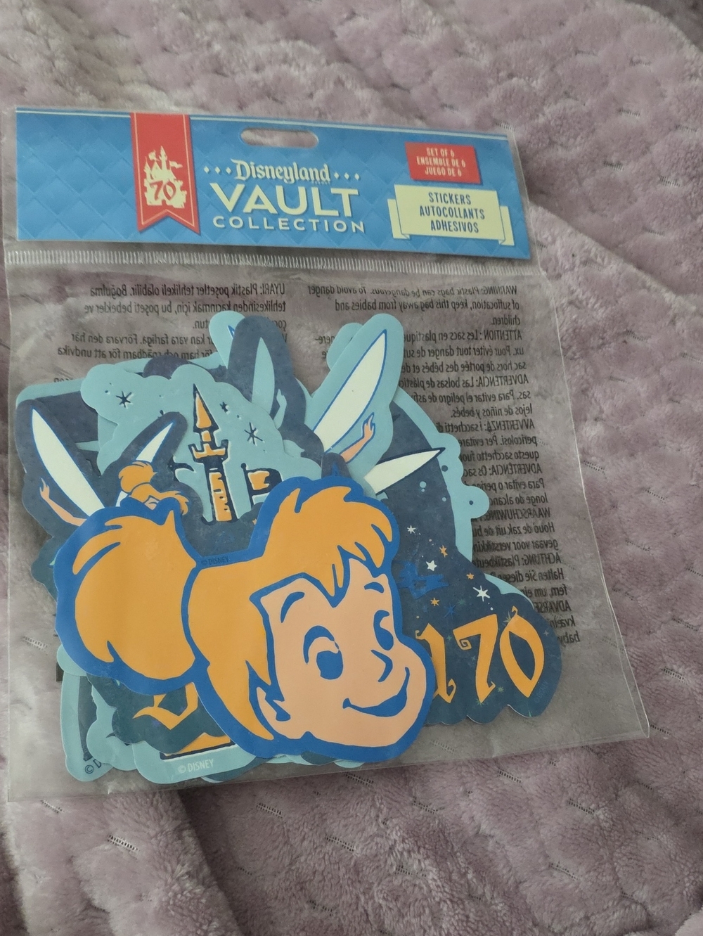 Disney Tinker Bell Sticker Set - Blue & Orange